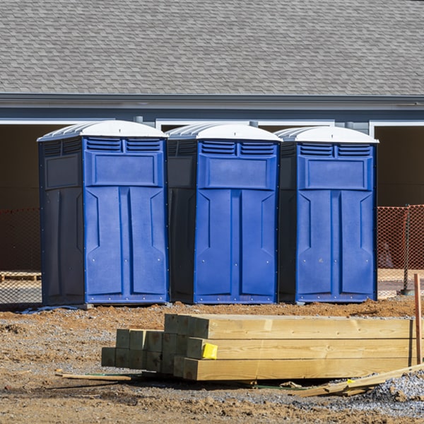 are there any restrictions on where i can place the portable toilets during my rental period in New Russia Ohio